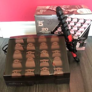 Remington Heated Hair Rollers +spiral curling iron